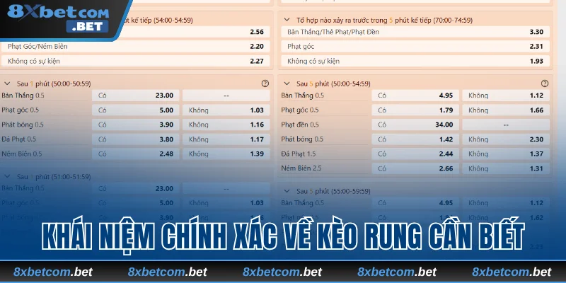 Khái niệm chính xác về kèo rung cần biết