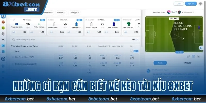 Những gì bạn cần biết về kèo tài xỉu 8Xbet