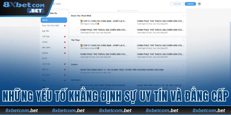 Những yếu tố khẳng định sự uy tín và đẳng cấp của thương hiệu