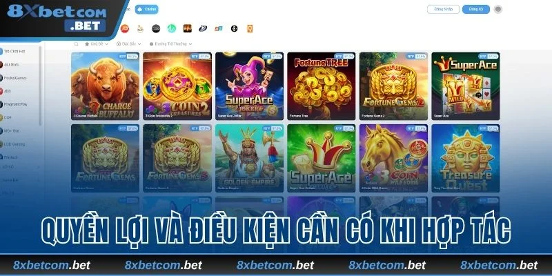 Quyền lợi và điều kiện cần có khi hợp tác cùng nhà cái 